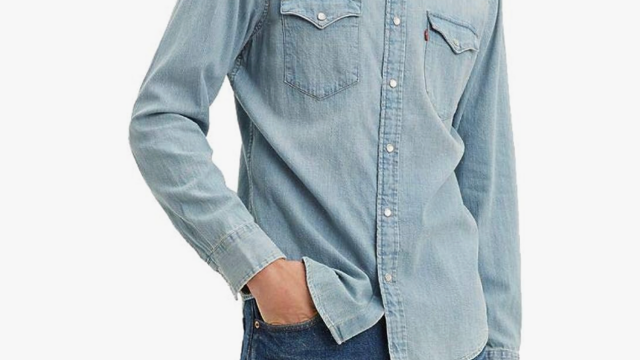LEVI'S® Men's Retro Mod 70s Sawtooth Denim Western Shirt Indigo
